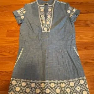 Madewell | Dresses | Madewell Embroidered Chambray Dress | Poshmark